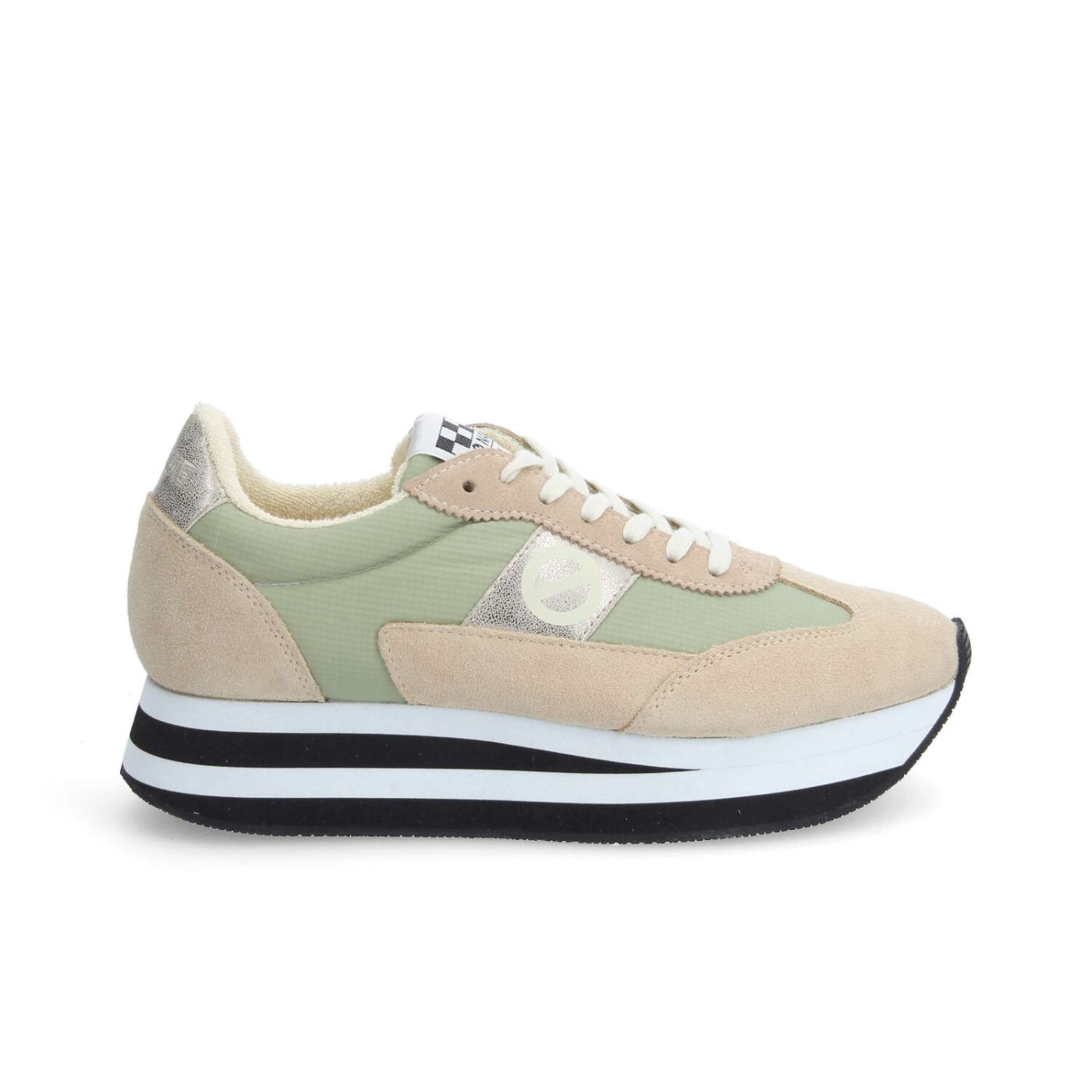 FLEX M JOGGER W - SUEDE/SDE/NYLON - BEIGE/NUDE/VERDE OLIVA